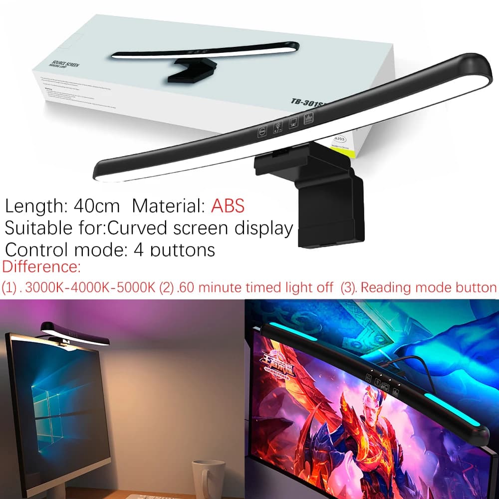 Lampka ekranowa zawieszana RGB z regulacją jasności 🌈