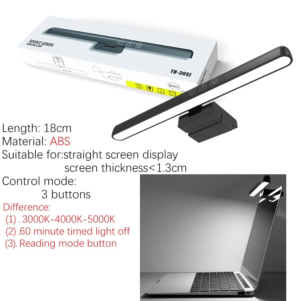 Lampka ekranowa zawieszana RGB z regulacją jasności 🌈