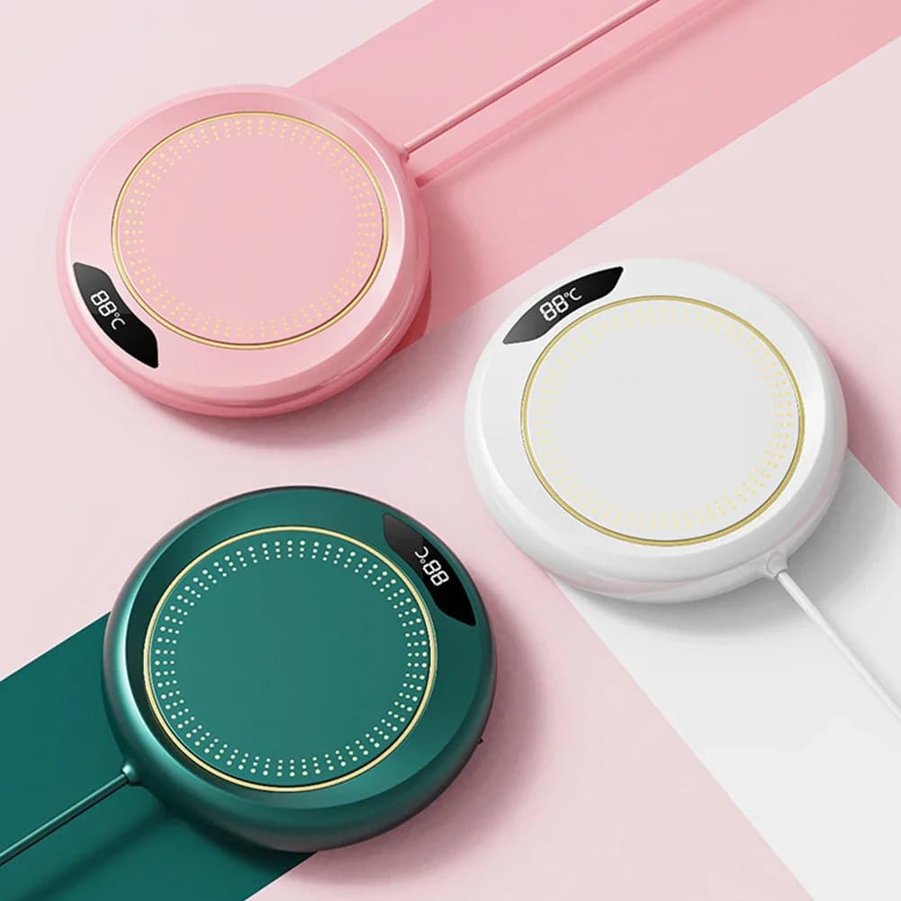 Przenośny podgrzewacz do kubka USB, 3 temperatury ☕