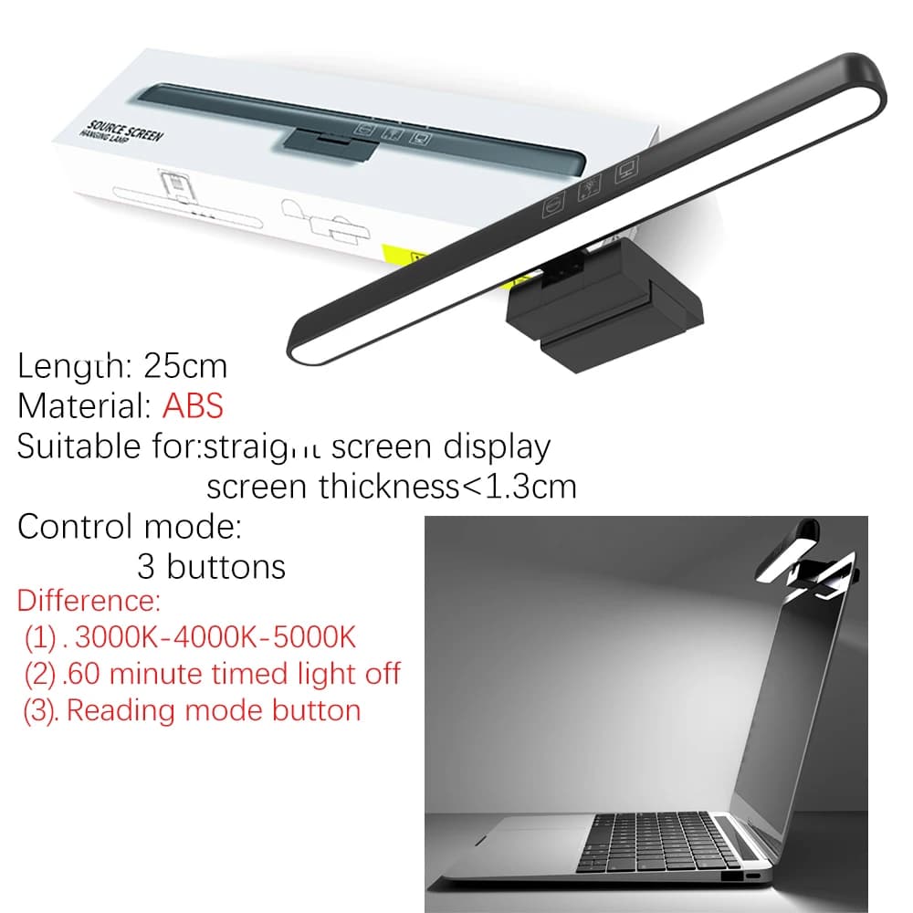 Lampka ekranowa zawieszana RGB z regulacją jasności 🌈