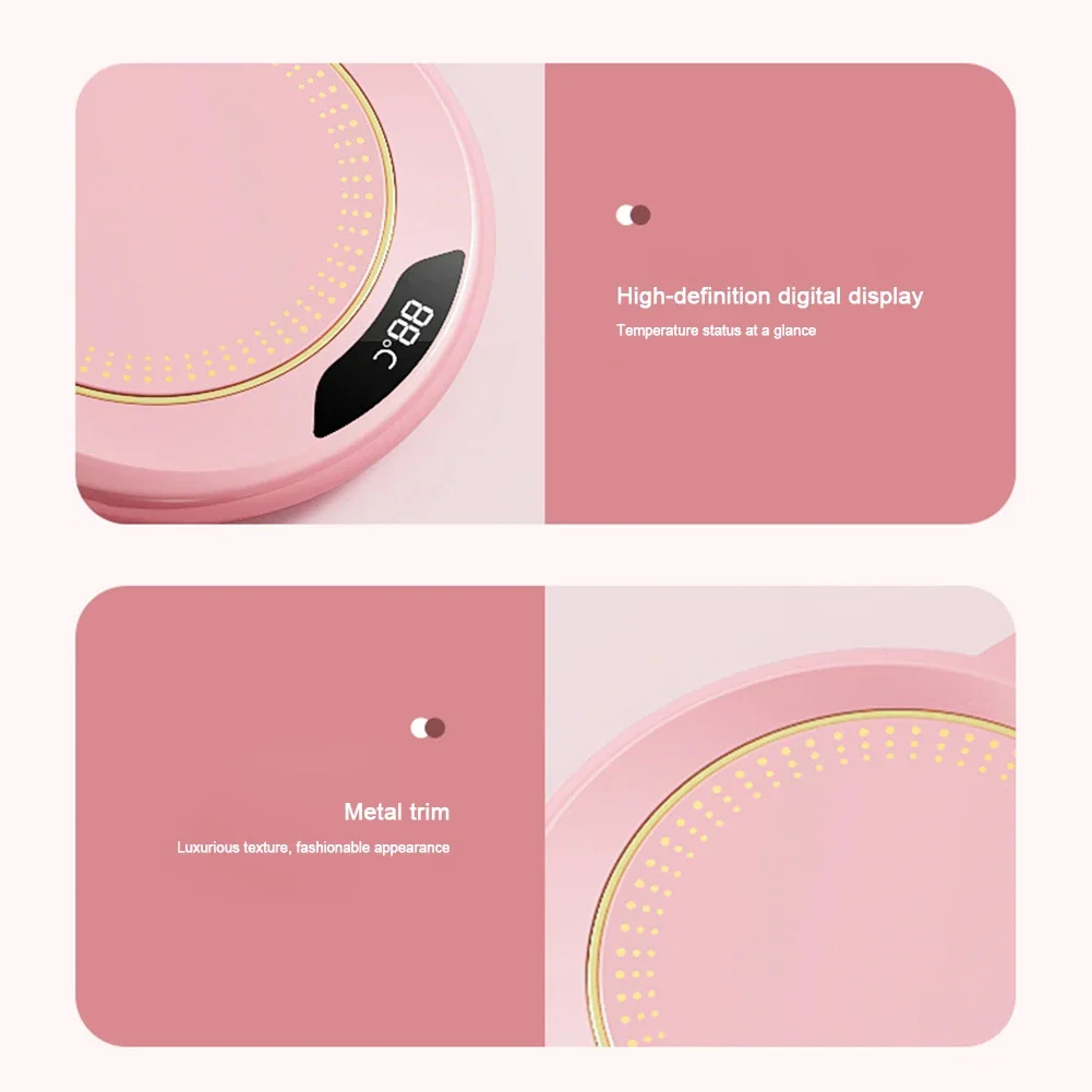 Przenośny podgrzewacz do kubka USB, 3 temperatury ☕