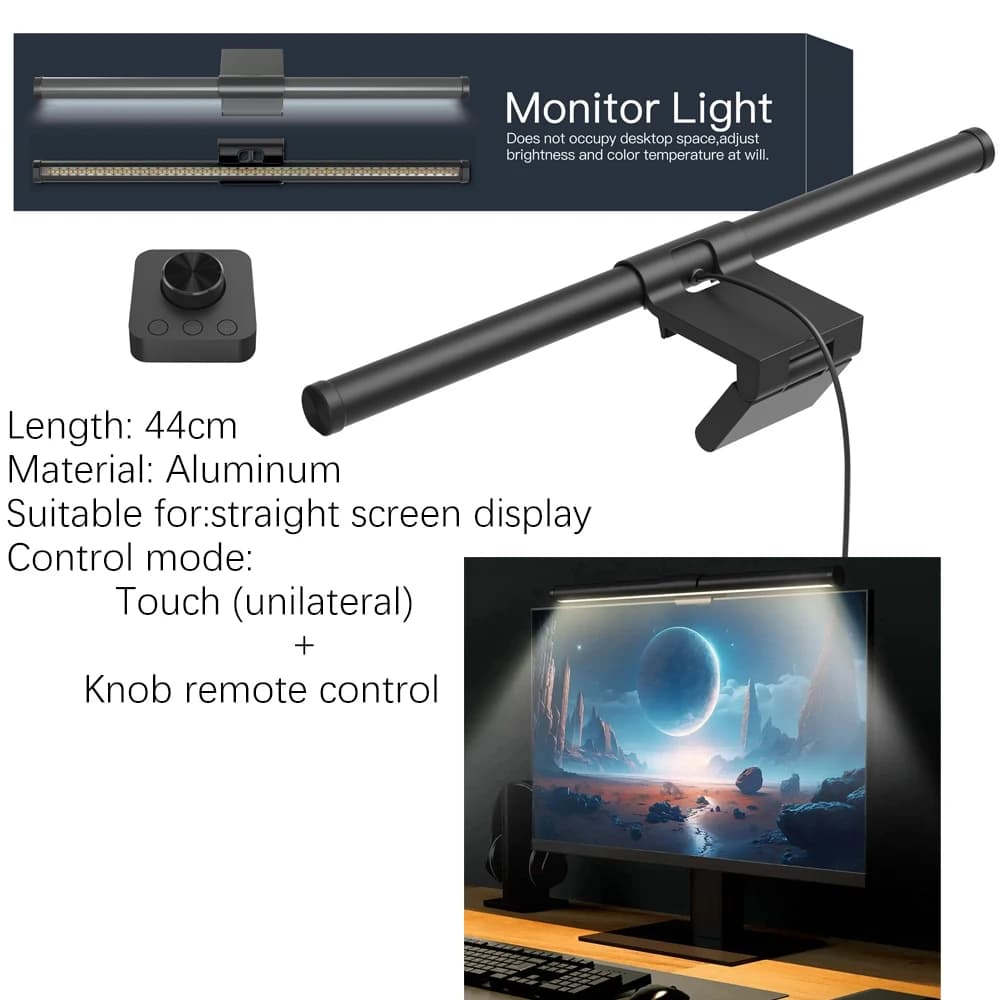 Lampka ekranowa zawieszana RGB z regulacją jasności 🌈