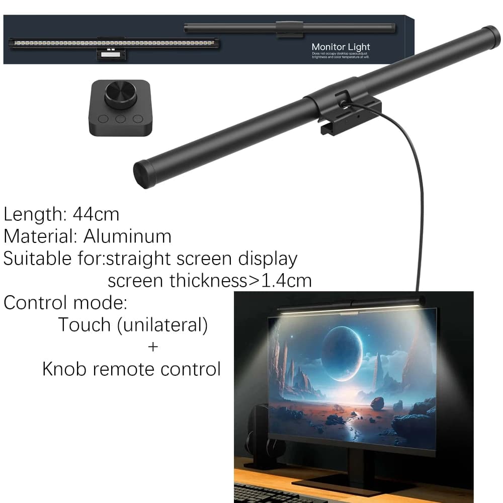 Lampka ekranowa zawieszana RGB z regulacją jasności 🌈