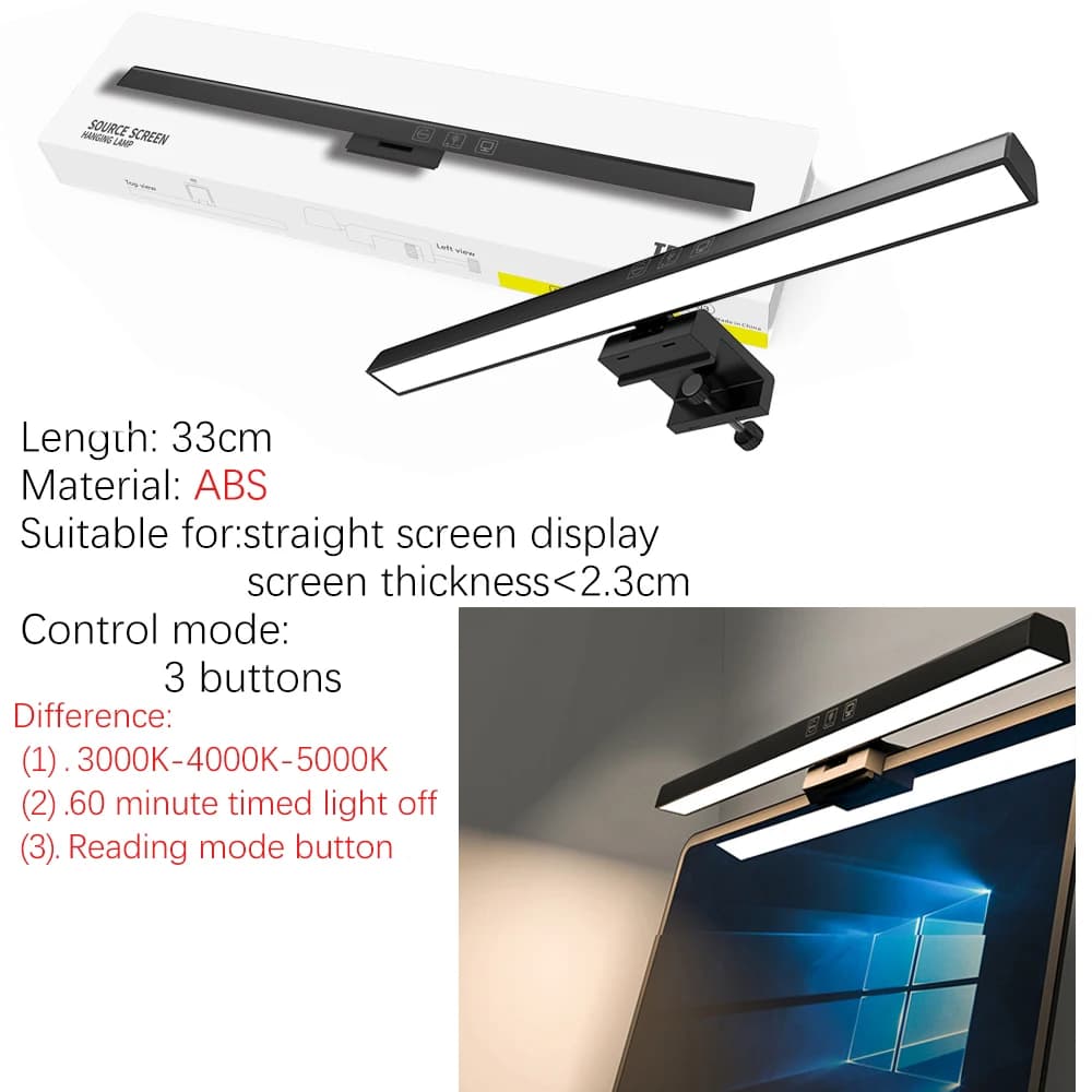 Lampka ekranowa zawieszana RGB z regulacją jasności 🌈