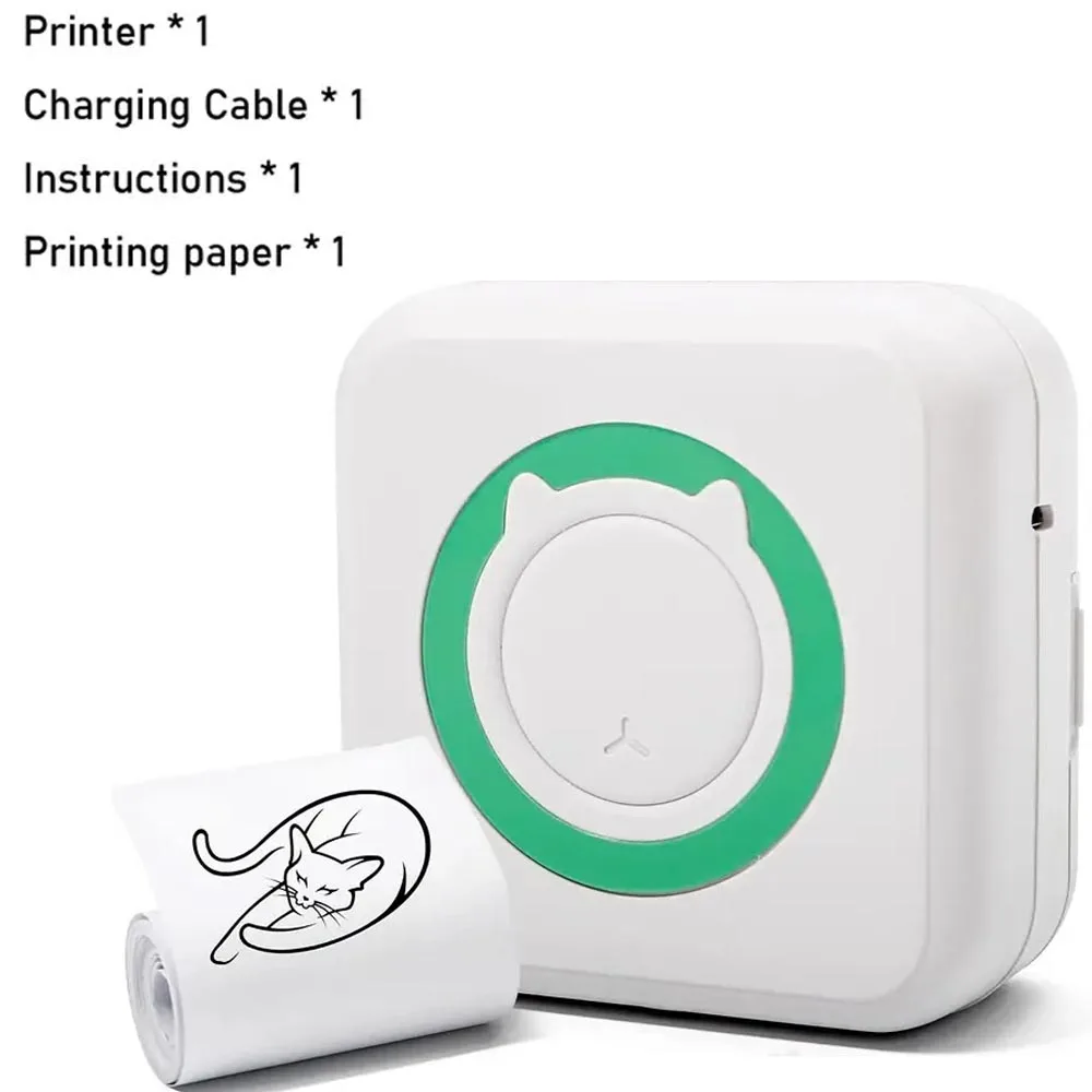 Kieszonkowa drukarka termiczna Bluetooth z 1 rolką 🖨️